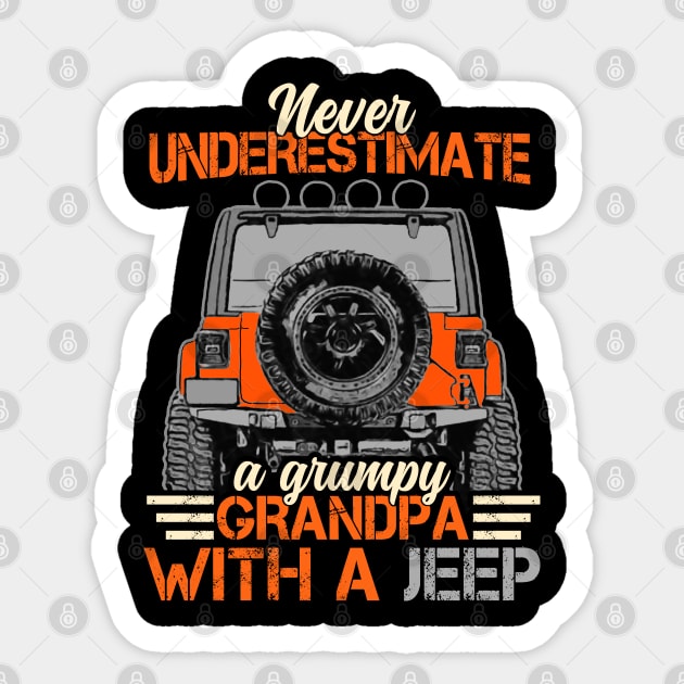 Jeep Grandpa Funny Sticker by RichyTor